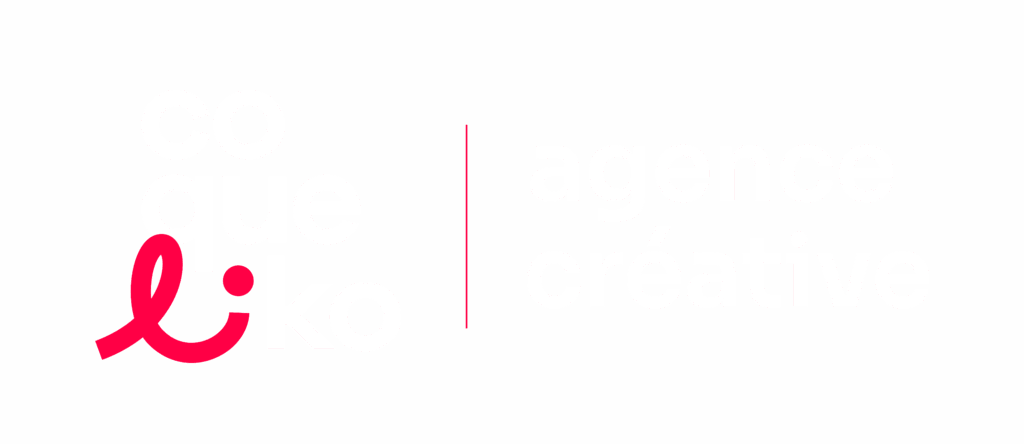 Agence Coqueliko logo partenaire blanc